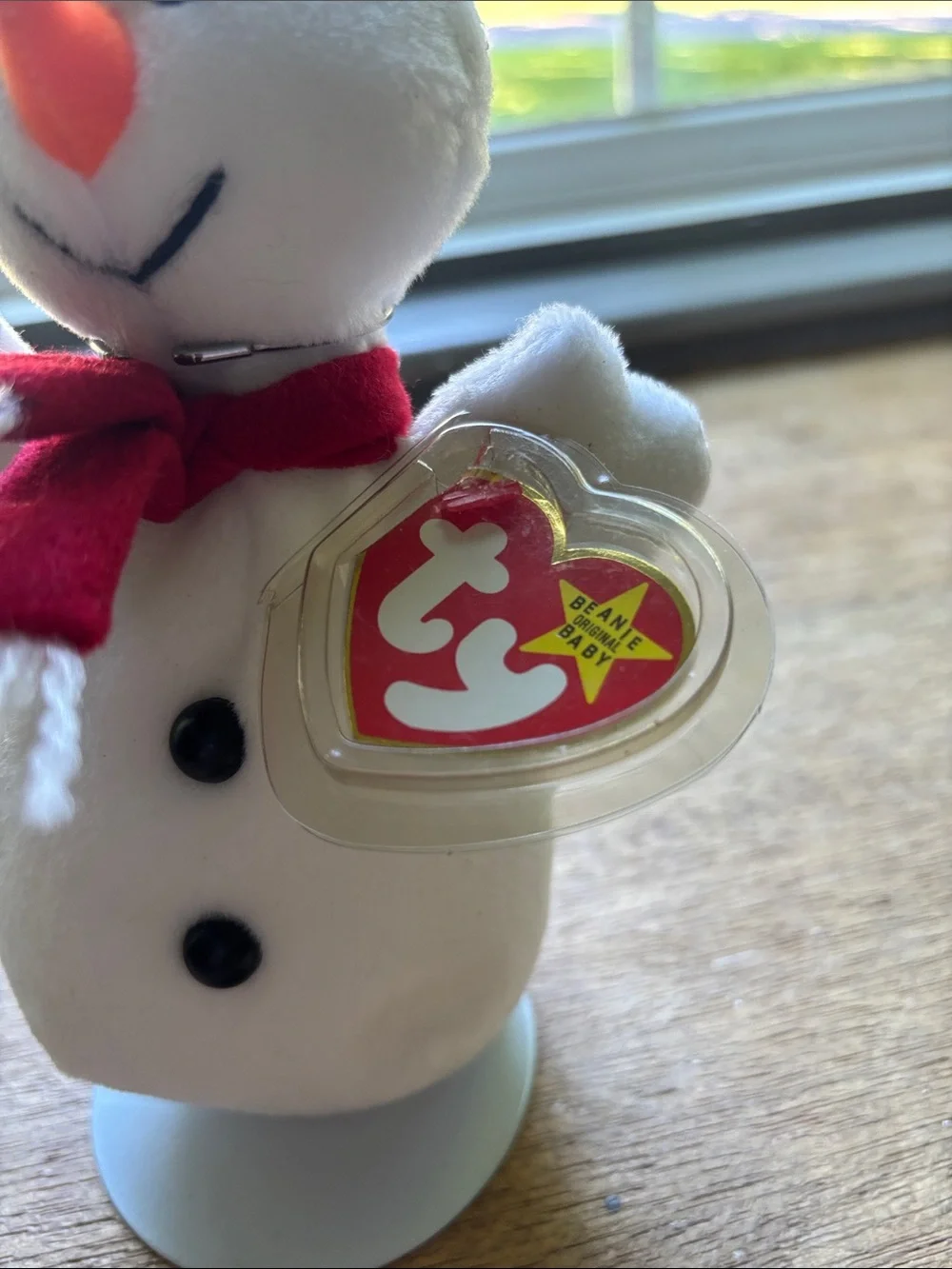 TY Beanie Baby - SNOWBALL the Snowman Collectible